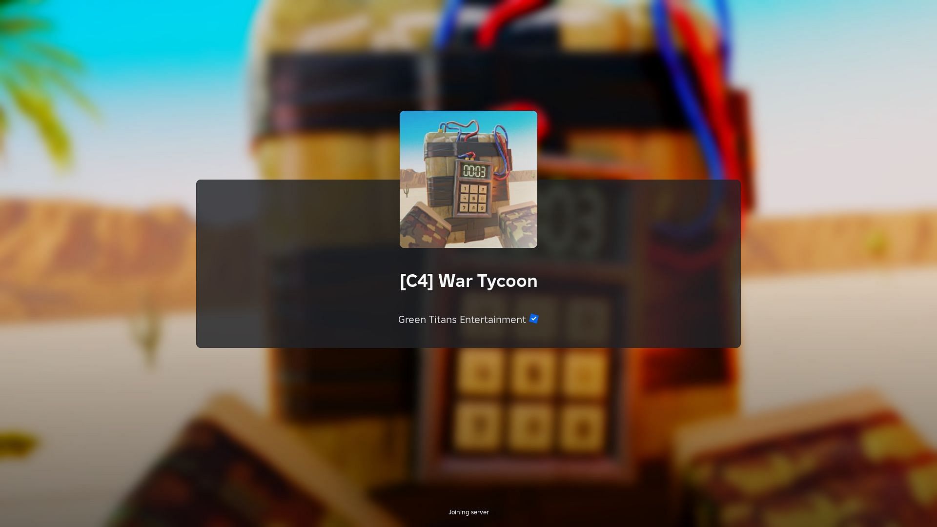Roblox War Tycoon