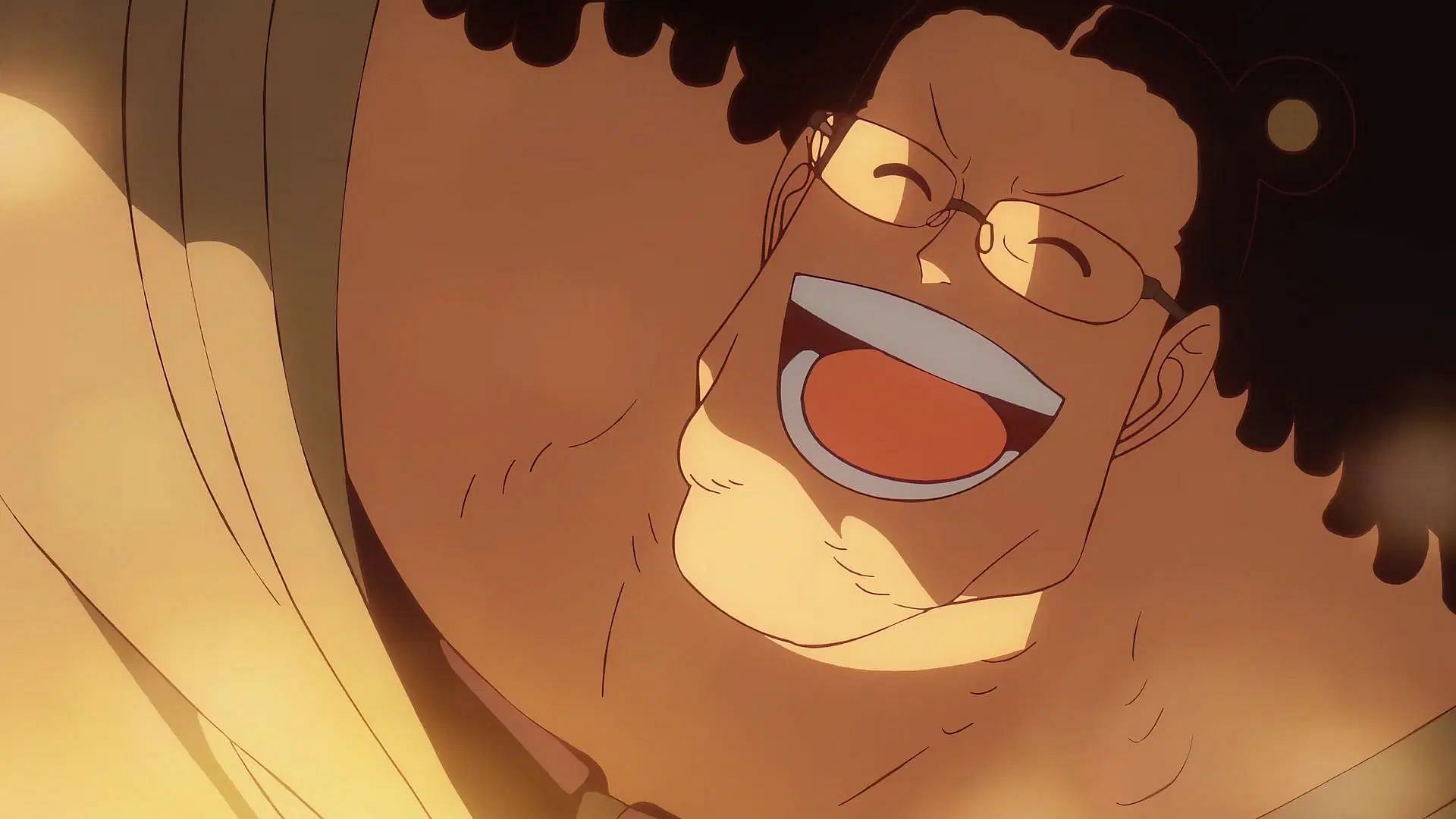 Bartholomew Kuma before the cybernetic enhancements as seen in the anime (Image via Toei Animation)