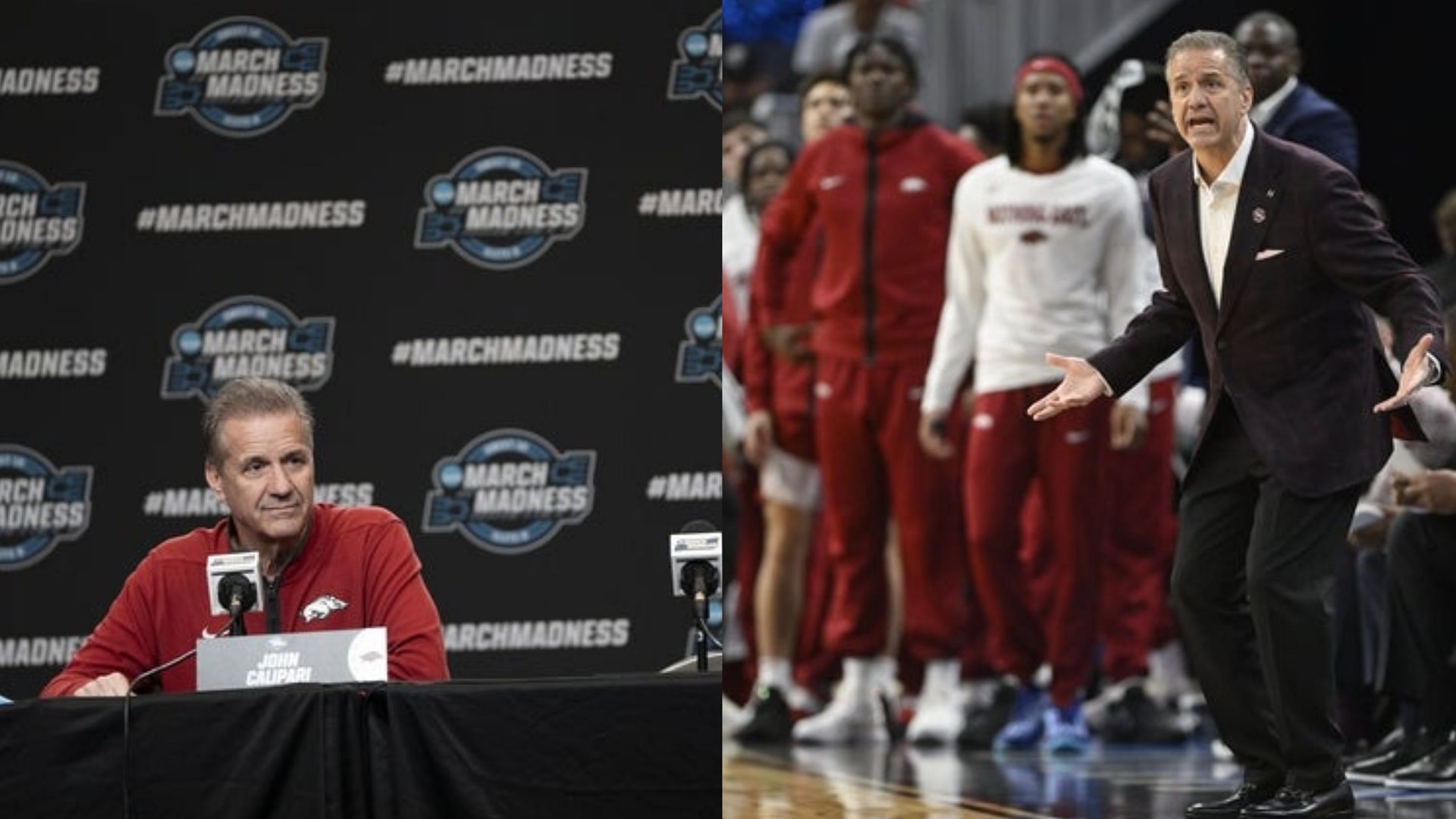 Arkansas Razorbacks coach John Calipari 