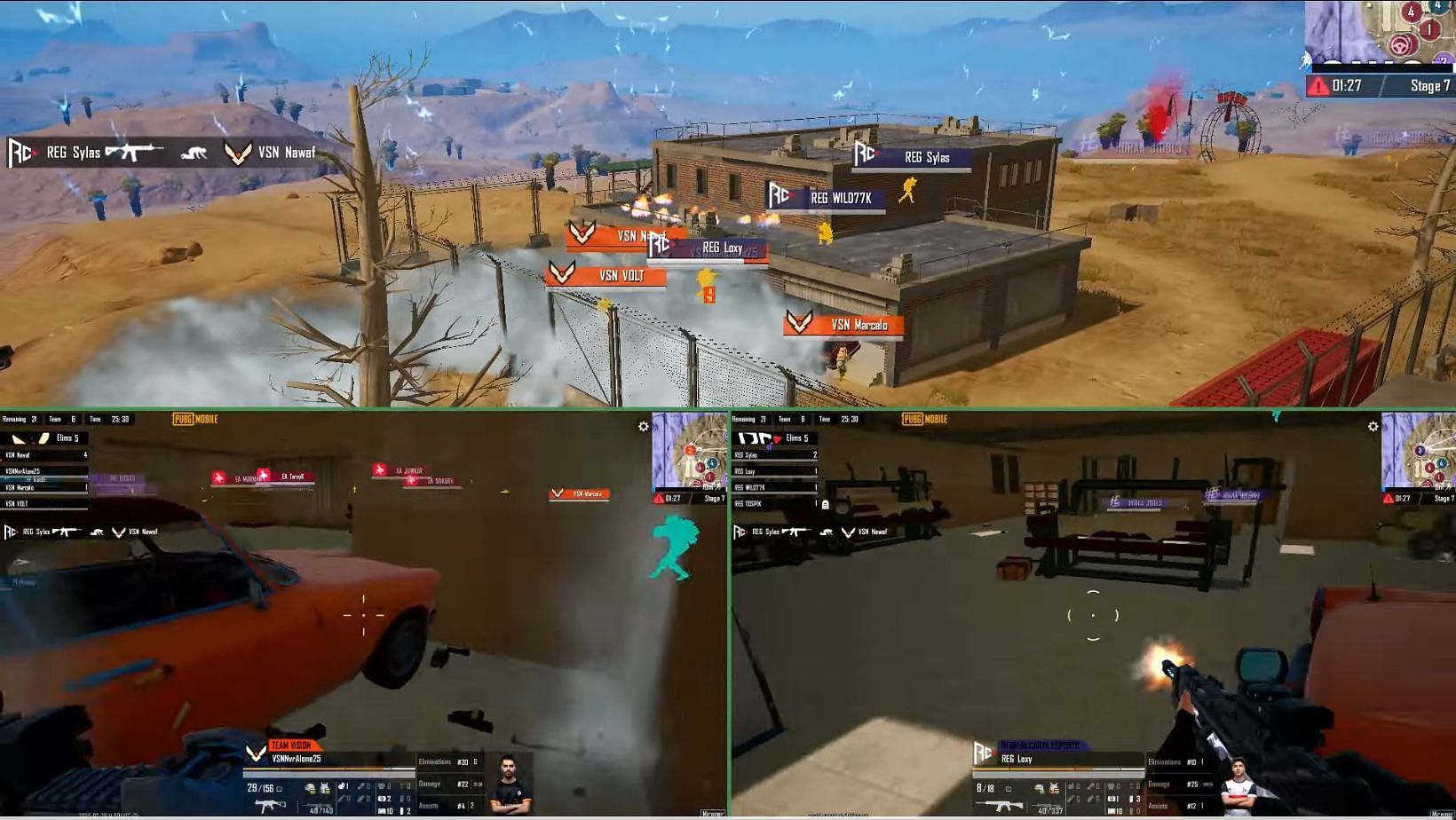 PMWC 2025 Survival Stage features 16 teams (Image via YouTube/PUBG Mobile Esports)
