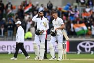 Shoaib Bashir and Brydon Carse after England's defeat at Edgbaston. (Credits: Getty)