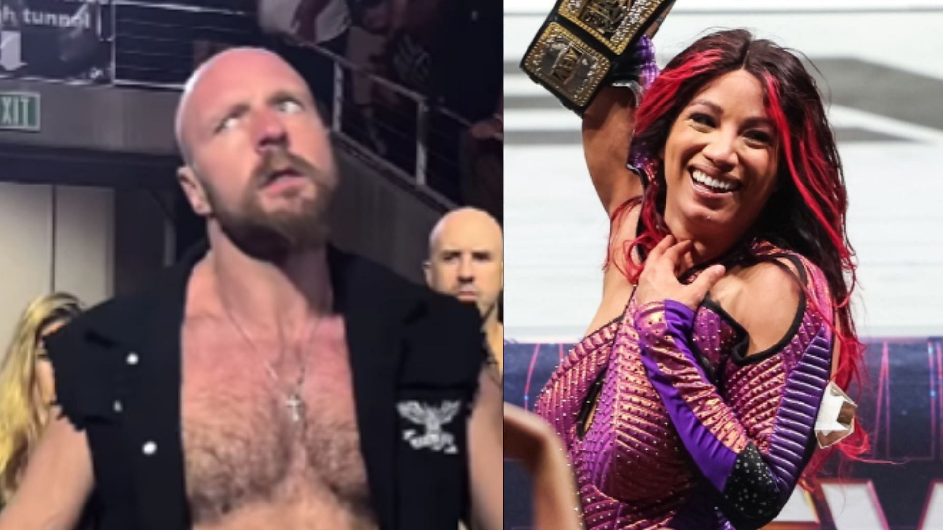 Jon Moxley (left) and Mercedes Mone (right) (Images via AEW Instagram and AEW Facebook) 