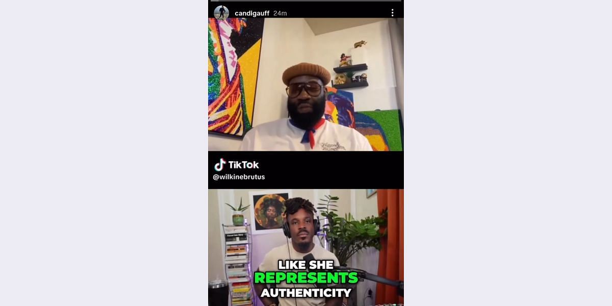 Prostredníctvom príbehov Coco Gauff Instagram