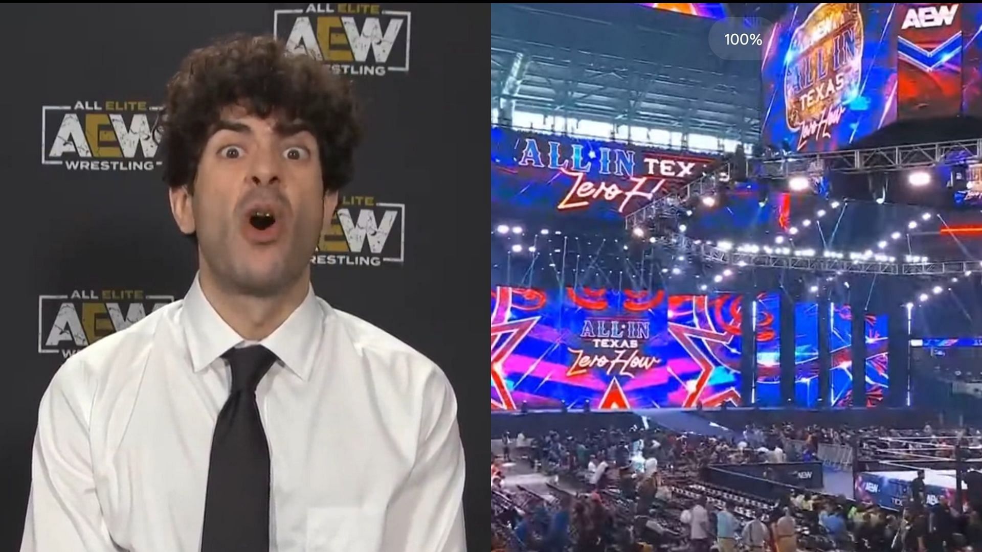 The All Elite Wrestling President Tony Khan (Images via AEW