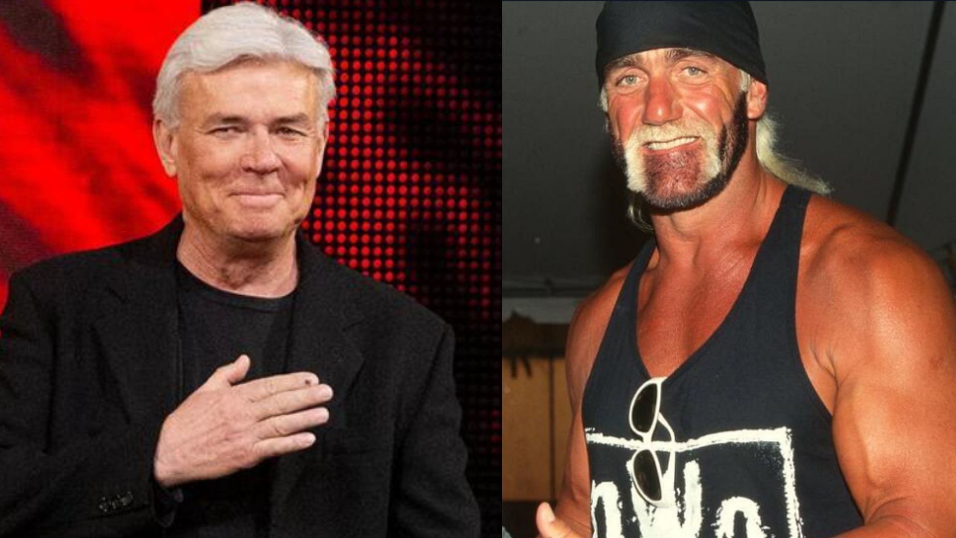 Eric Bischoff (left) and Hulk Hogan (right) (Images via WWE.com) 
