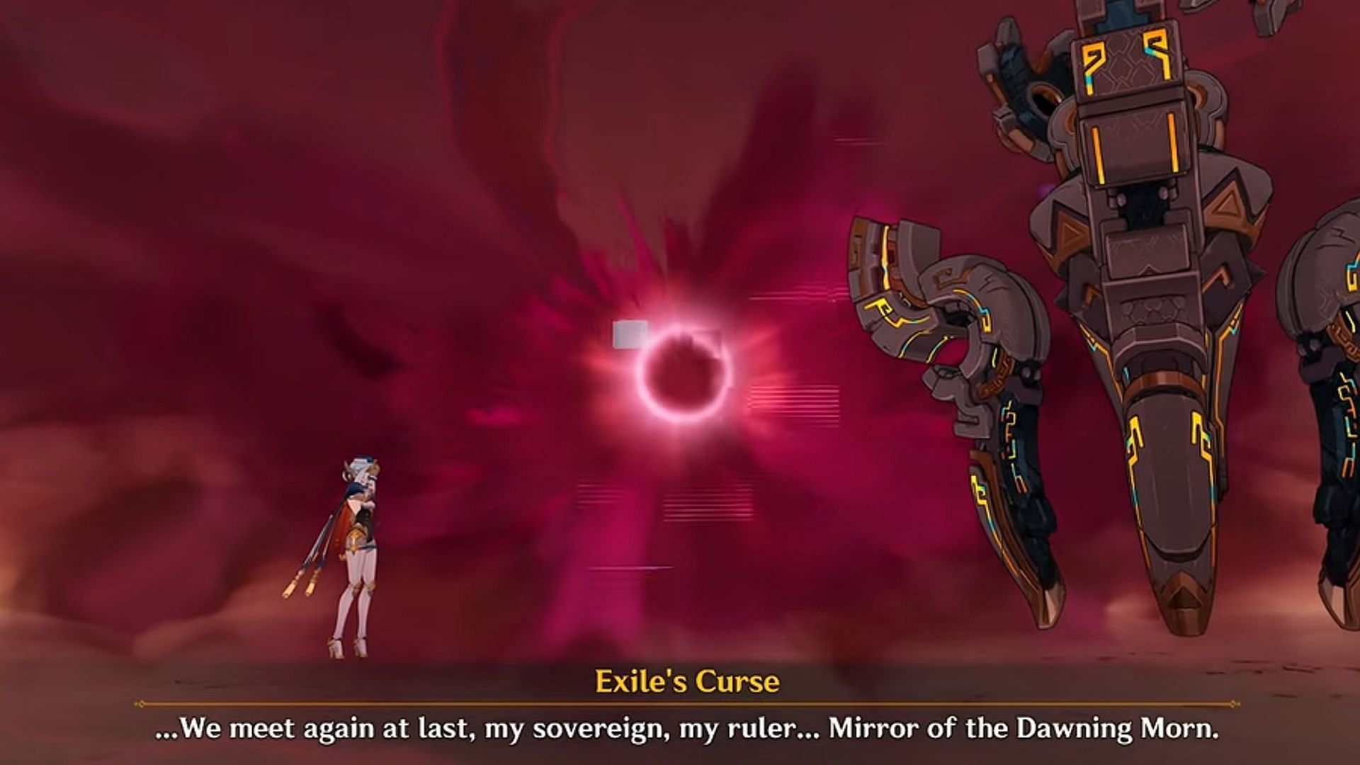 The Exile&#039;s Curse is the Sovereign side of the Eleventh Dragonlord&#039;s mind (Image via HoYoverse)
