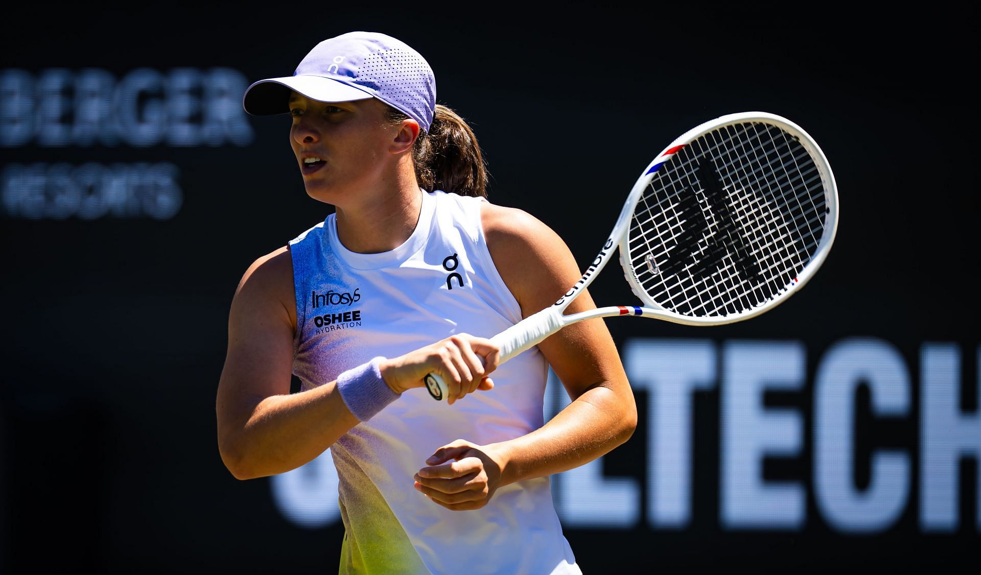 Iga Swiatek in action against Jessica Pegula of the United States at Bad Homburg Open in Germany (Photo by Robert Prange/Getty Images)