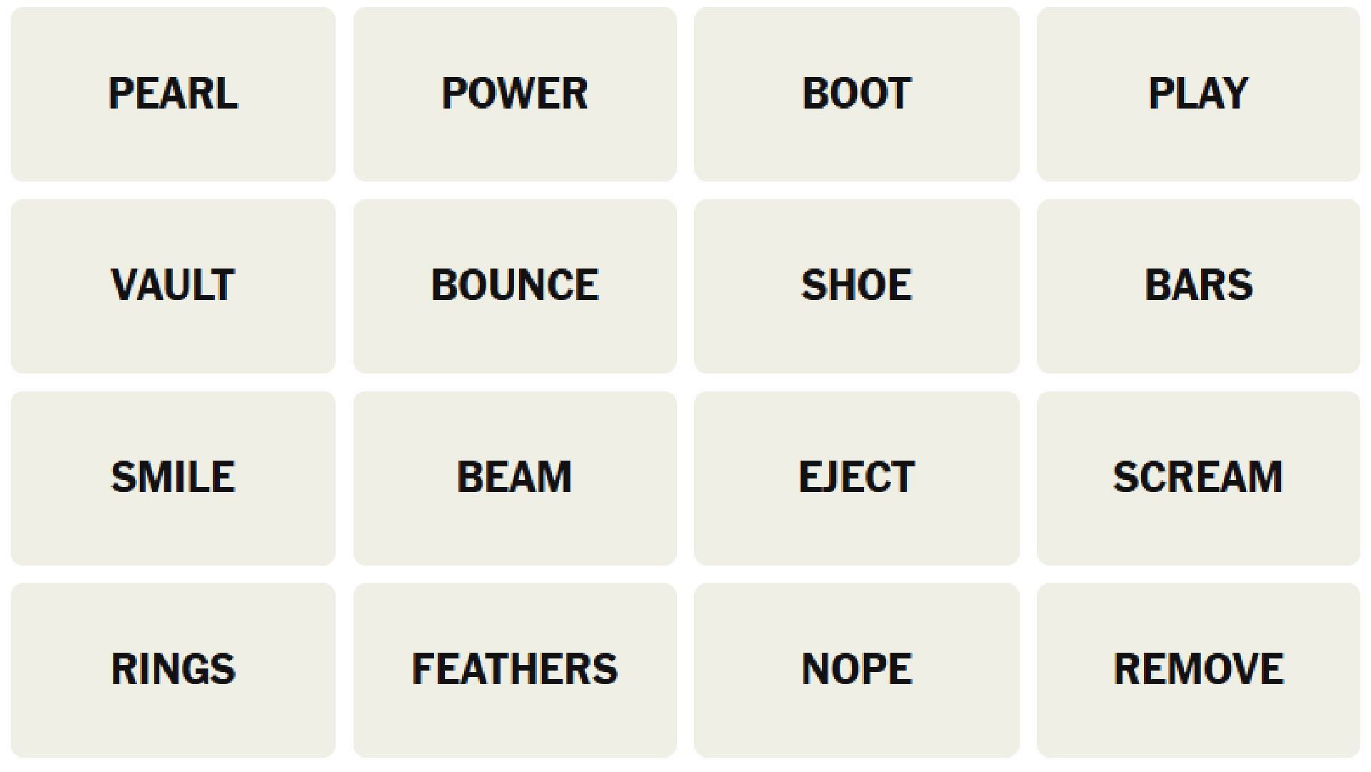 The New York Times Connections words for July 15, 2025 (Image via The New York Times)