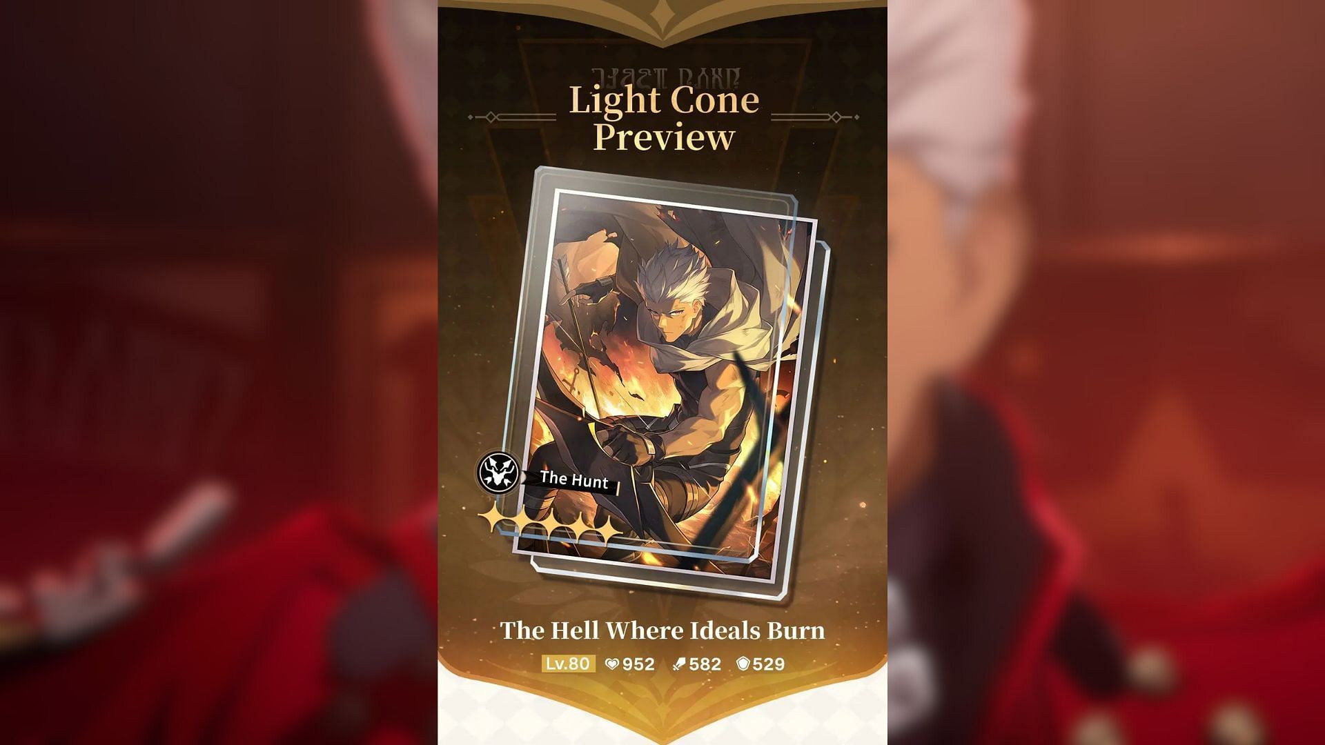 Honkai Star Rail The Hell Where Ideals Burn Light Cone preview