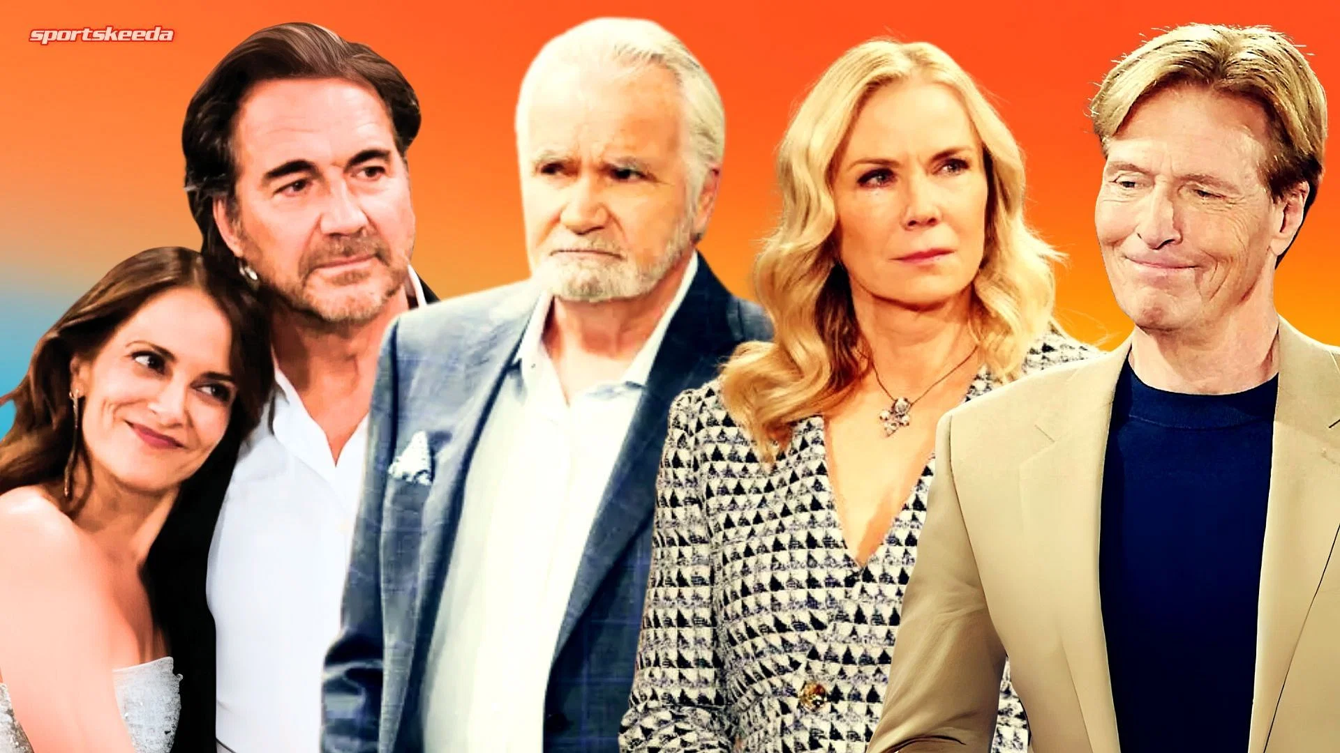  Taylor, Ridge, Eric, Brooke, Nick (Custom cover edited by Sportskeeda, Original Image  [CBS Network])