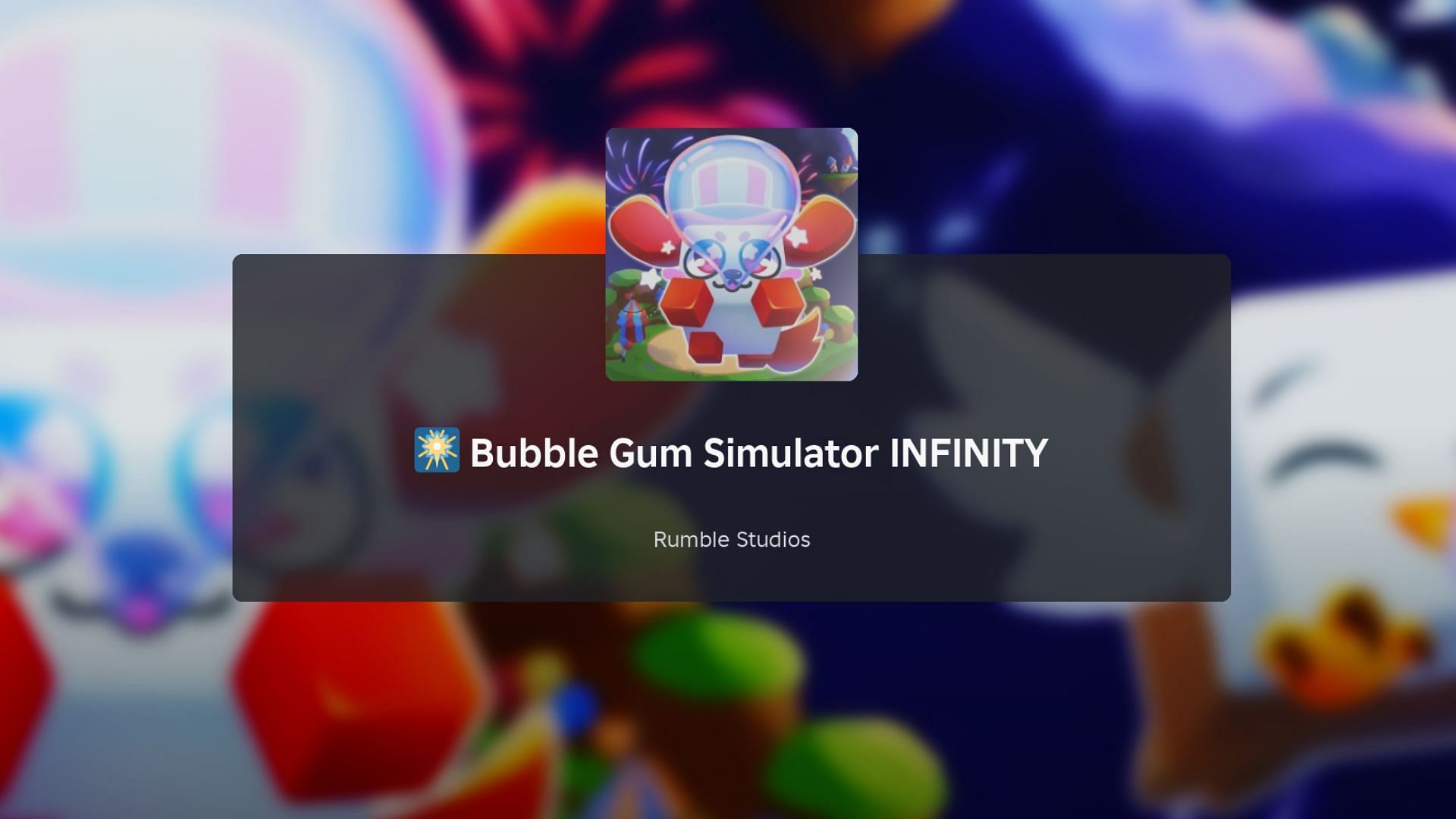 Bubblegum Simulator Infinity loading screen