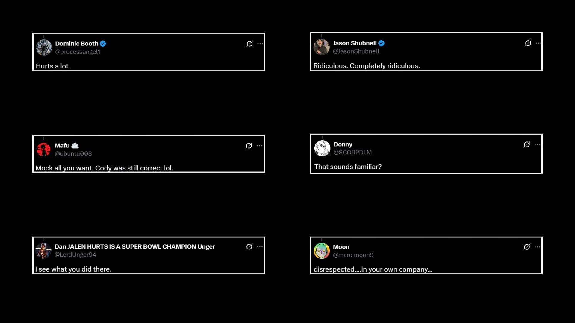 Fans react to the Young Bucks&#039; post on X.