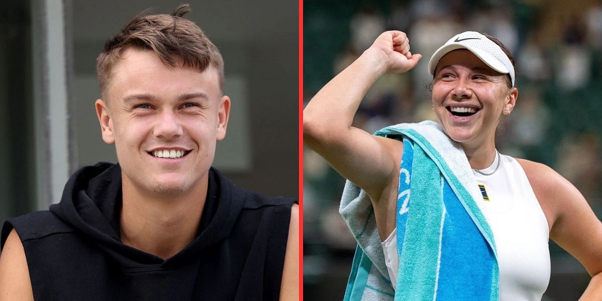 Holger Rune (left), Amanda Anisimova (right), Sources: Getty