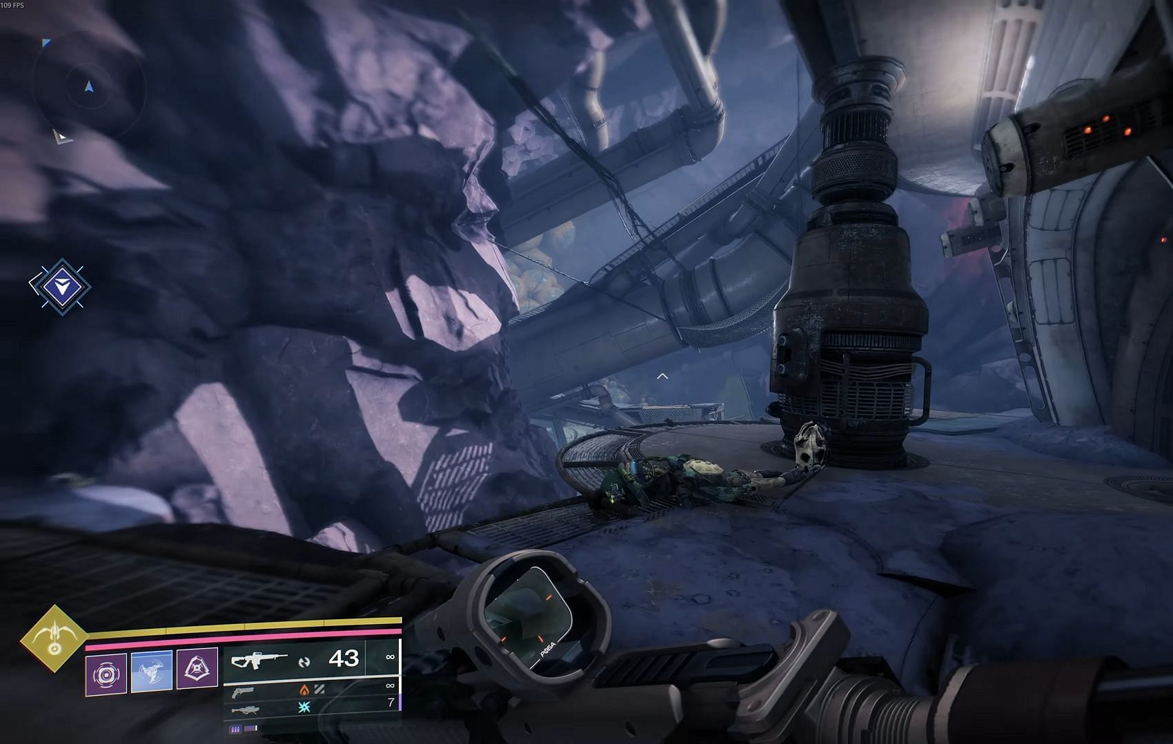 Druhá batéria je na vrchole rampy (obrázok cez Bungie | YouTube/Xgarbett)
