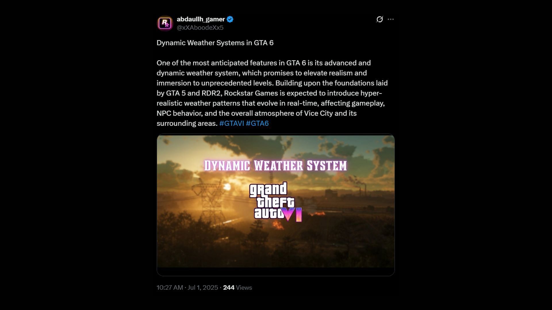 The weather needs a major overhaul (Image via X)