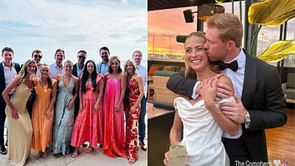 "Hockey wedding szn is the best": Jeff Petry and wife Julie join 'scared Colorado crew' at JT Compher's wedding