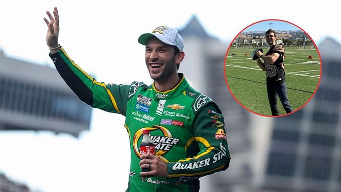 Daniel Suarez trades his NASCAR gear for IFL outfit as he trains at the Panthers facility