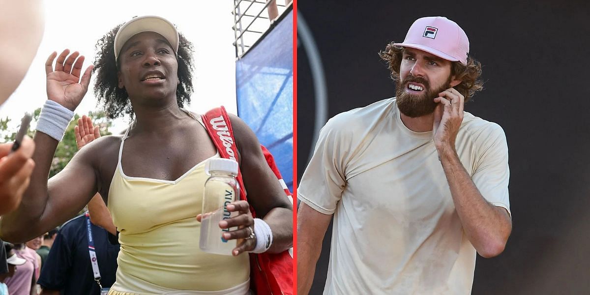 Venus Williams (left), Reilly Opelka (right), Sources: Getty