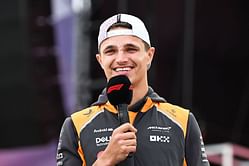 WATCH: Lando Norris jokingly flashes his middle finger to a fan who calls him 'Lewis'