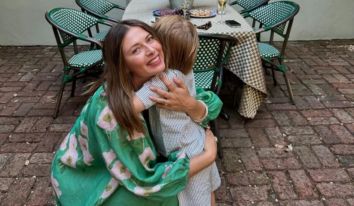 Maria Sharapova and her son, Theodore - Source: Instagram