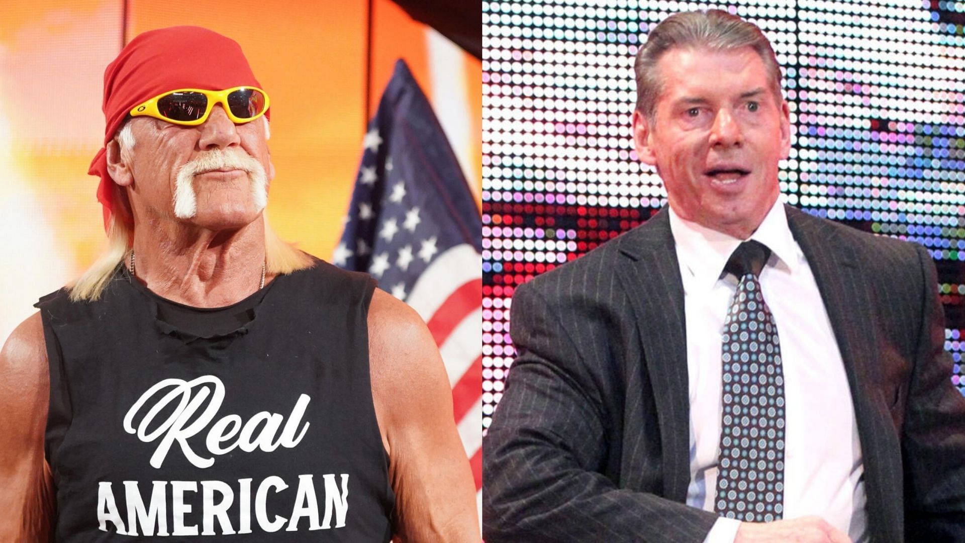 WWE icon Hulk Hogan and former WWE boss Vince McMahon (Photo credit: WWE.com)