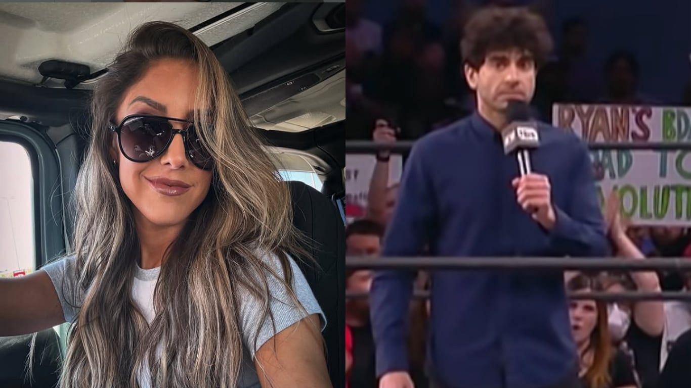 Britt Baker (left) and Tony Khan (right) [Image credits: Baker