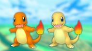 Charmander and its shiny variant (Image via The Pokemon Company)