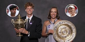 "Most awkward thing ever"; "Better than Alcaraz & Krejcikova" - Fans debate over Jannik Sinner & Iga Swiatek's 'embarrassing' Wimbledon dance