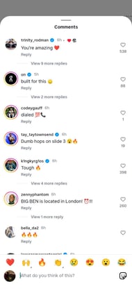 Comments section