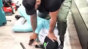 Corey2U gets thrown to the ground after getting caught by YourRAGE trying to sell latter's $250,000 chain
