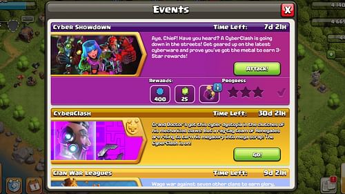 Rewards offered in the challenge (Image via Supercell)