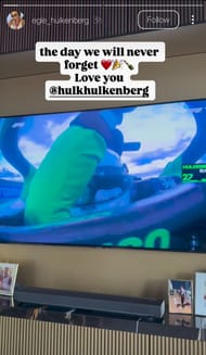 Credit: Egle Ruskyte on Instagram (@egle_hulkenberg)