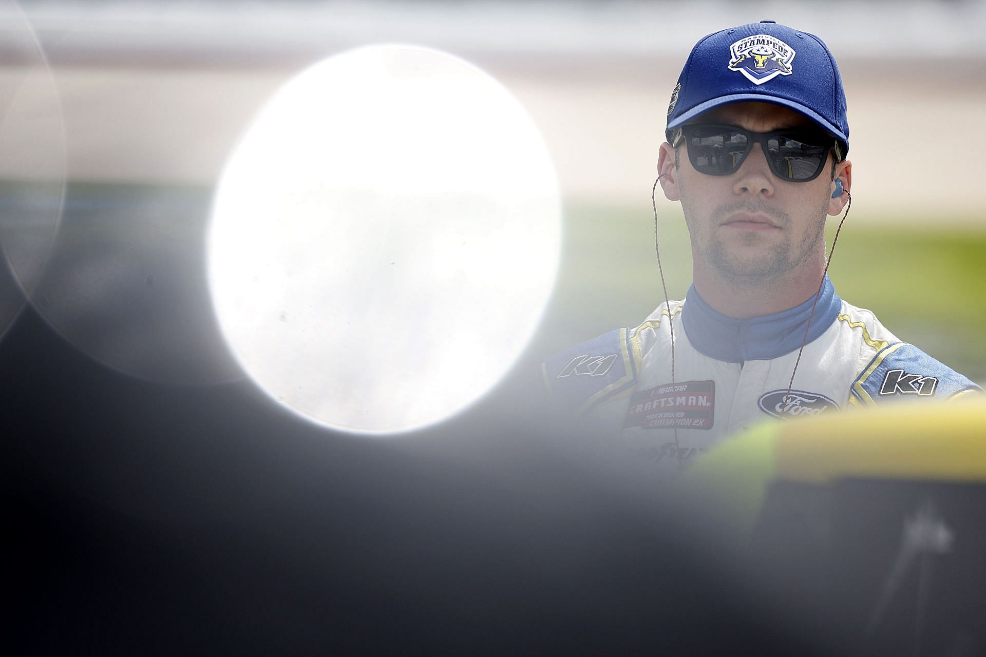 Ben Rhodes before the NASCAR Craftsman Truck Series Rackley Roofing 200 at Nashville. Source: Getty