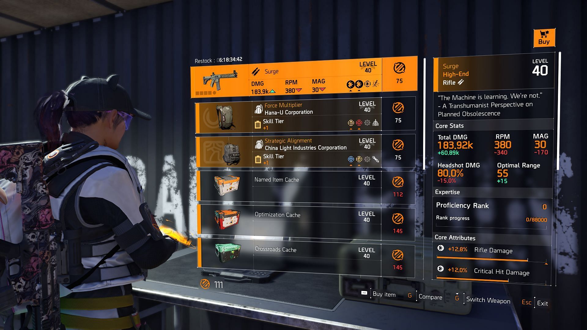 The Division 2 vendor for the Countdown game mode near the Helipad (Image via Sportskeeda Gaming || Ubisoft)