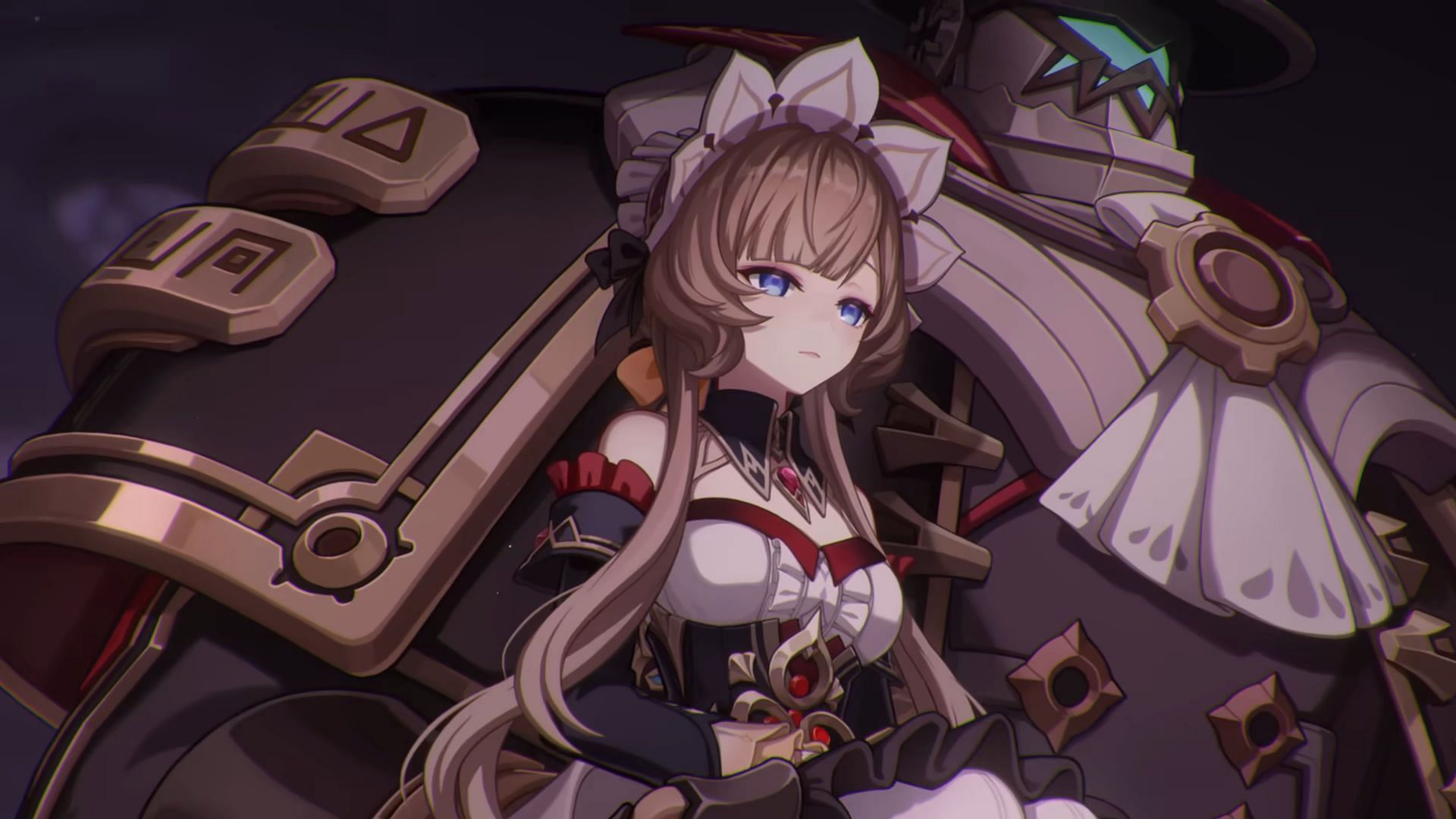 Sandrone in the Song of the Welkin Moon Teaser &quot;Moonlit Ballad of the Night&quot; (Image via HoYoverse)