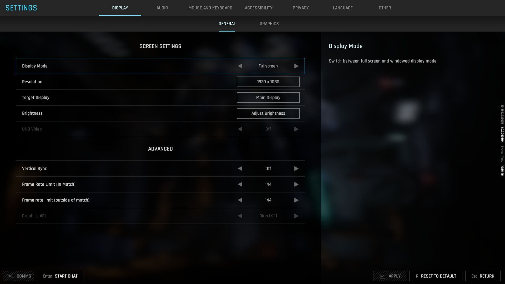 General settings (Image via SK Gaming || Amazing Seasun Games)