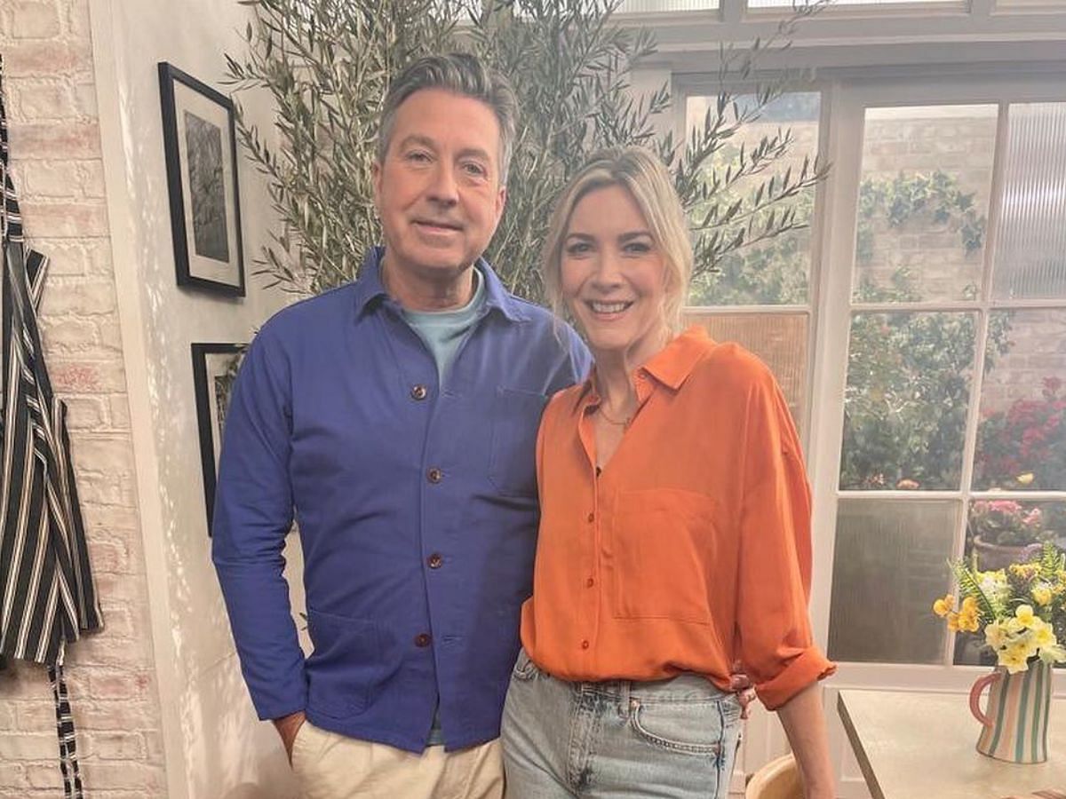 MasterChef star John Torode with his wife, Lisa Faulkner (Image via Instagram/@johntorodecooks)