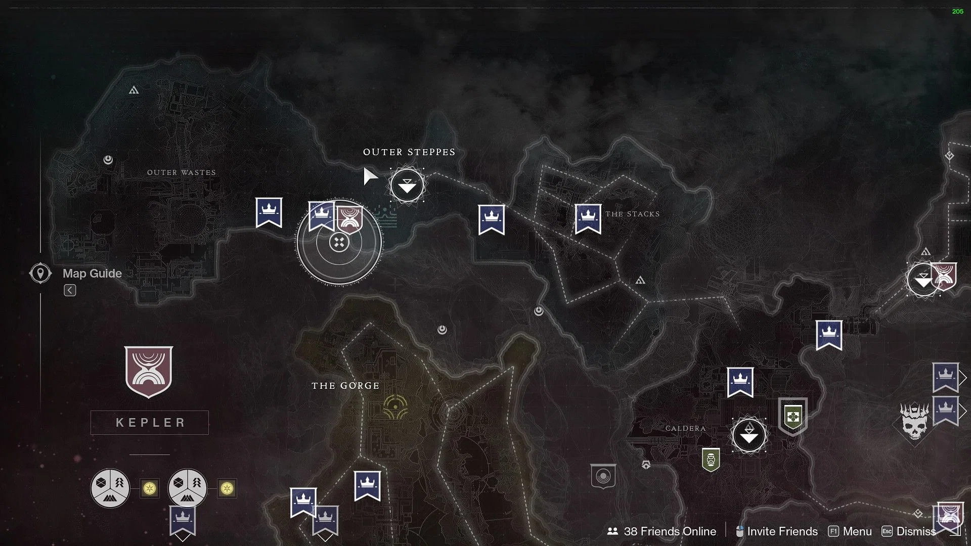 Kepler map in Destiny 2 (Image via Bungie)