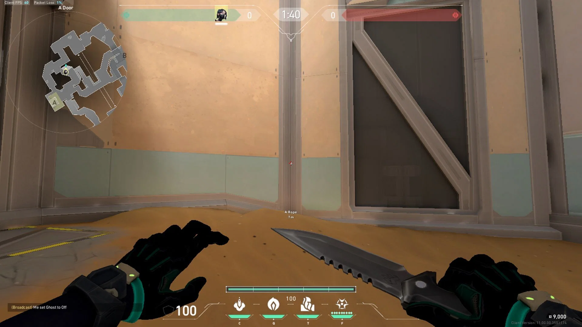 Stand in this corner in A Sands (Image via Riot Games)