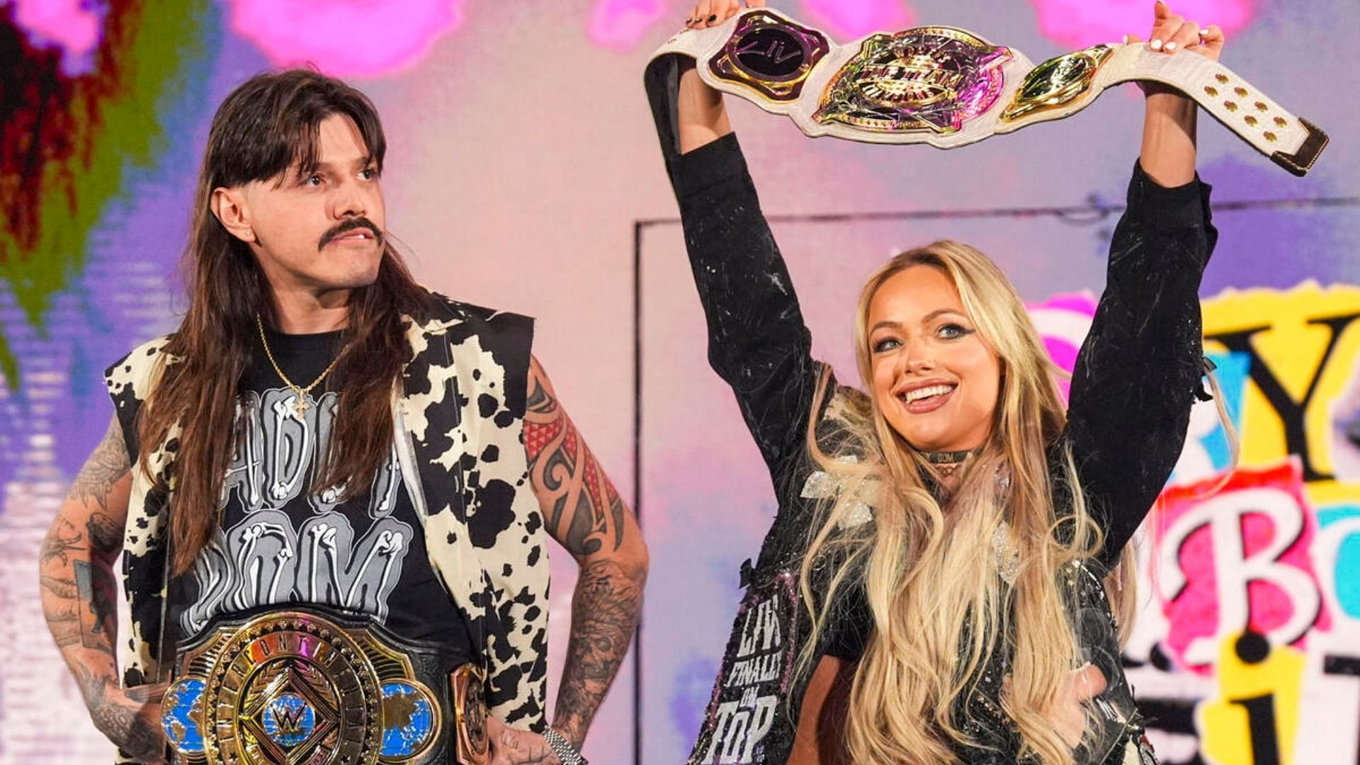 Morgan and Mysterio are in a storyline relationship. [Image credit: WWE.com]