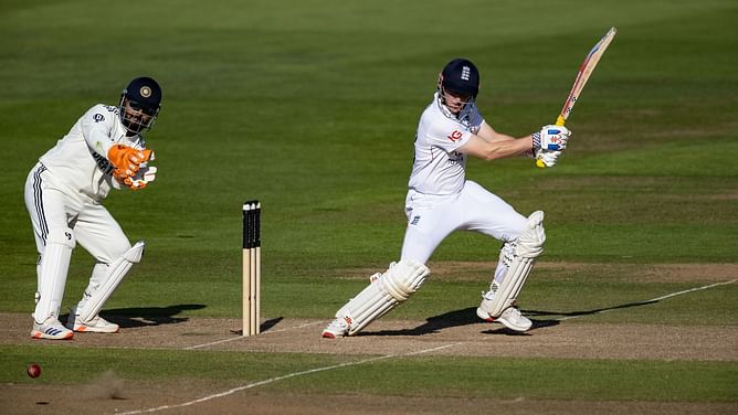 "New shot, huh!" - Rishabh Pant quips as Harry Brook gets a four in unexpected fashion during ENG vs IND 2025 2nd Test [Watch]