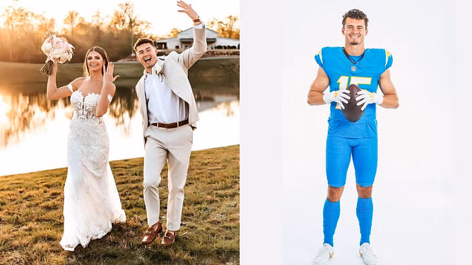 Ladd McConkey's wife Sydney swoons over WR's first look in new Chargers jersey ahead of 2025 NFL season