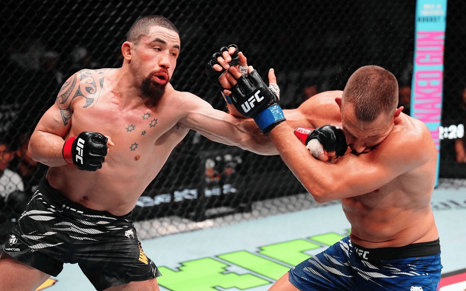 Robert Whittaker fought Reinier de Ridder in the main event of UFC Abu Dhabi. [Image courtesy: Getty]