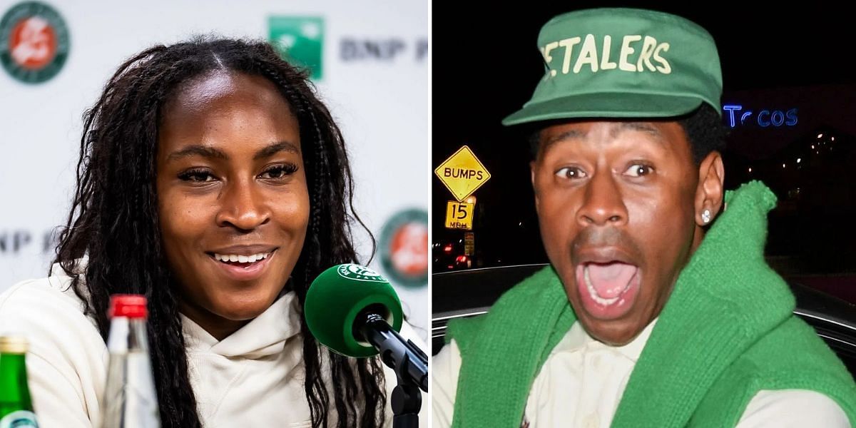 Coco Gauff vibes to Tyler, the Creator