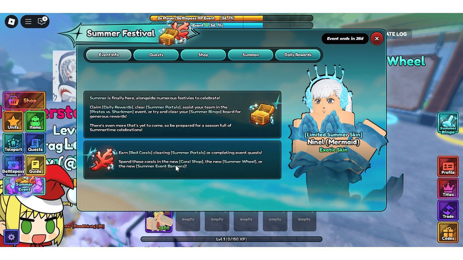 Make the most of the Summer event (Image via Roblox)