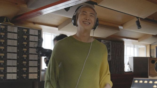 "They see everything" - Fans react as BTS' RM confirms he saw his viral 'swearing moment at Jin's concert' clip during OT7 Weverse Live