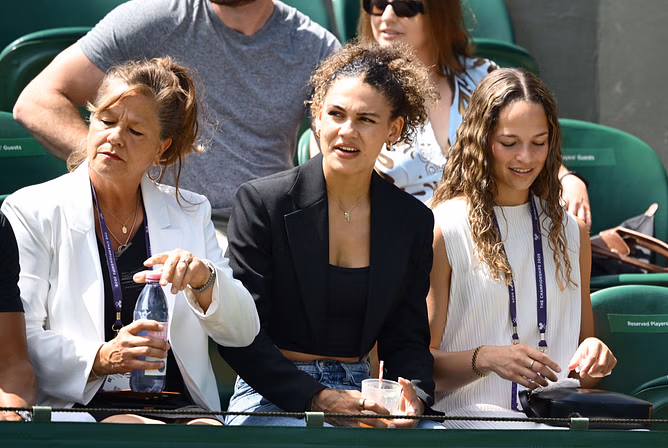 PICTURES: Ben Shelton's girlfriend Trinity Rodman steals the show at American's controversy-filled Wimbledon 2R encounter