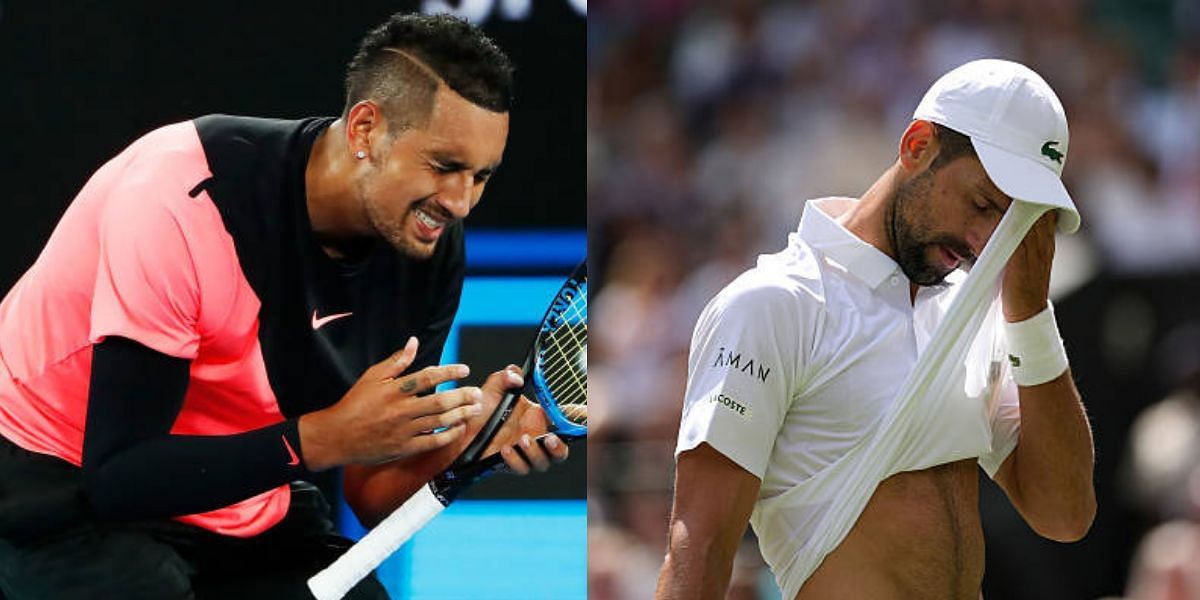 Nick Kyrgios has criticized a journalist who called out a major backer of Djokovic