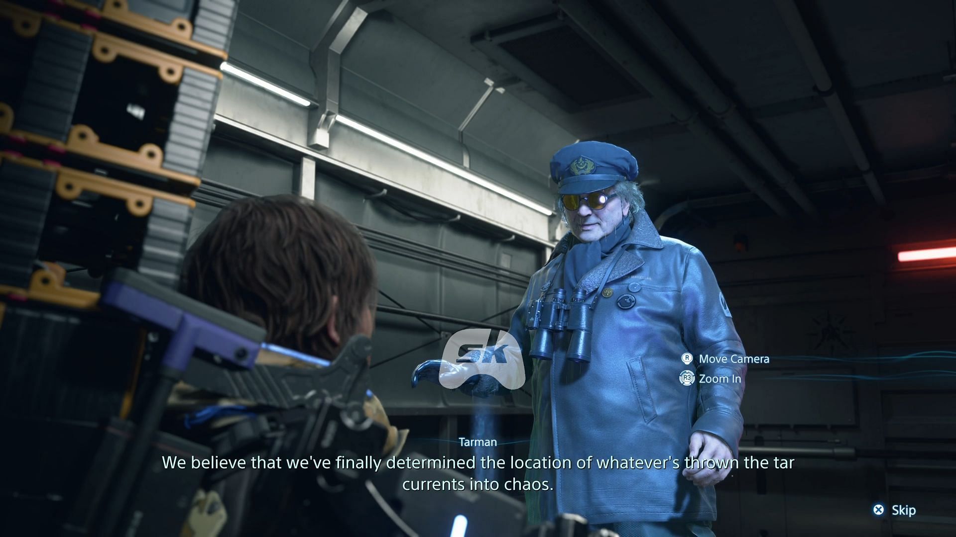 Sam in conversation with Tarman in Episode 4 (Image via Sportskeeda Gaming || Sony Interactive Entertainment)