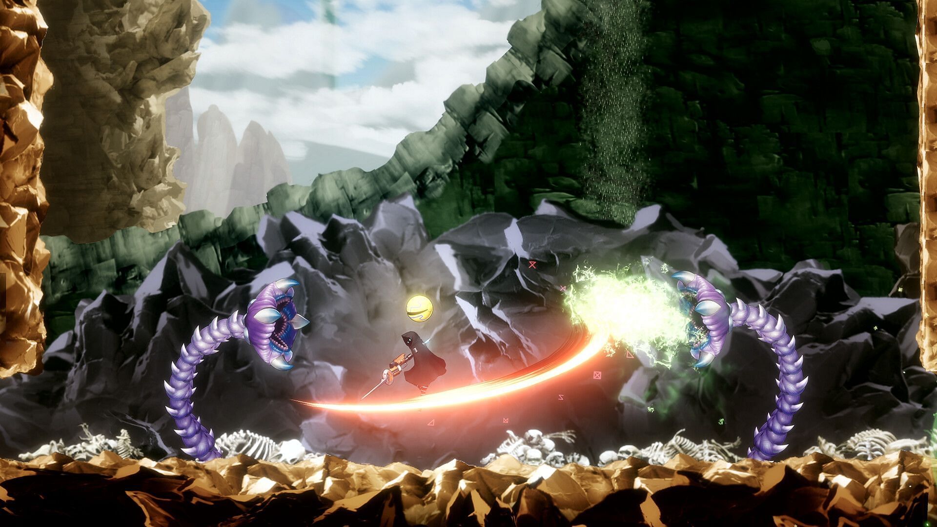 A unique metroidvania with a hint of Dark Souls (Image via Bandai Namco Entertainment)